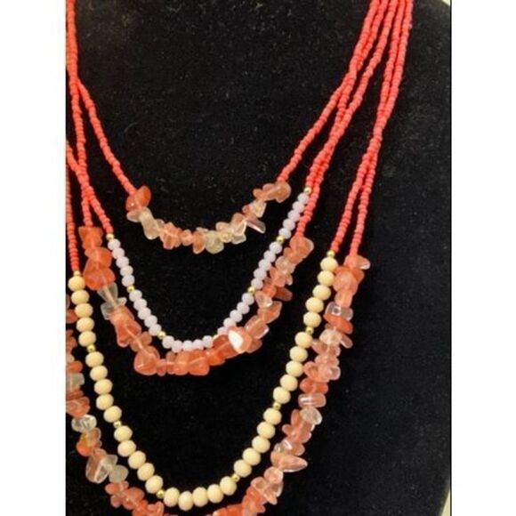 Boho Multi Layered Necklace - Picture 4 of 10